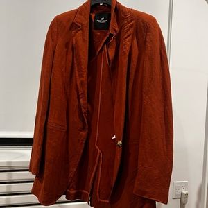 Statement Red Color Blazer